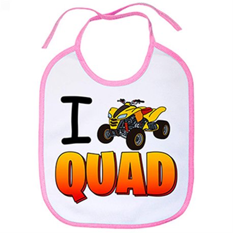 Babero I Love Quad