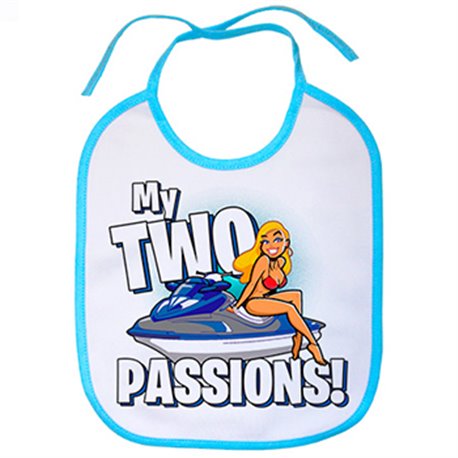 Babero Jet Ski And Girls My Two Passions