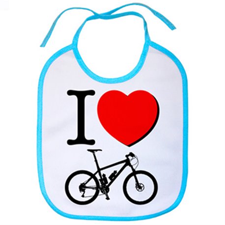 Babero I Love bicicleta