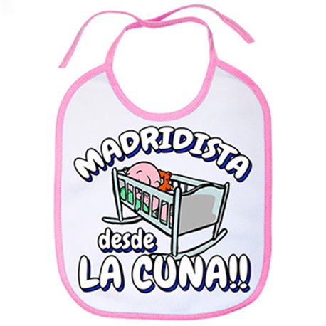 Babero Madridista desde la cuna Merengue Madrid fútbol