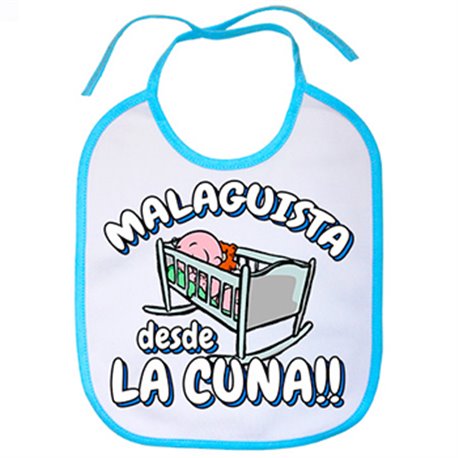 Babero Malaguista desde la cuna Málaga fútbol