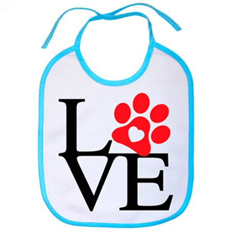 Babero Love amor perro animales