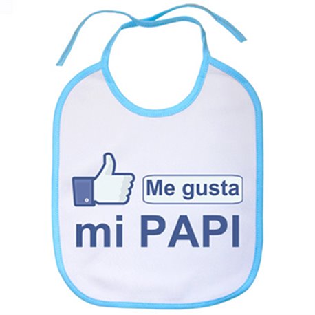 Babero Me gusta mi papi