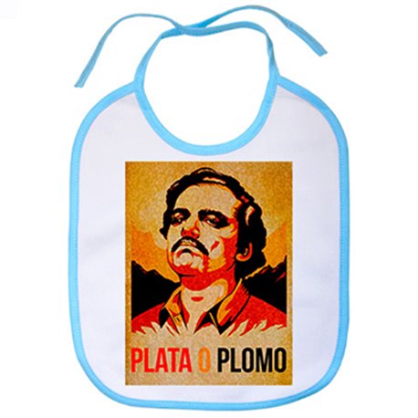Babero Narcos Pablo Escobar Plato o Plomo