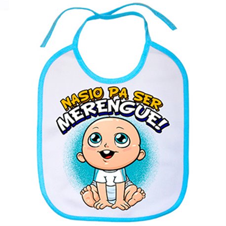 Babero nacido para ser Merengue Madrid fútbol