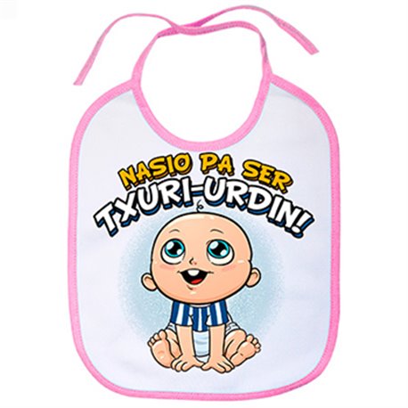 Babero nacido para ser Txuri Urdin La Real fútbol