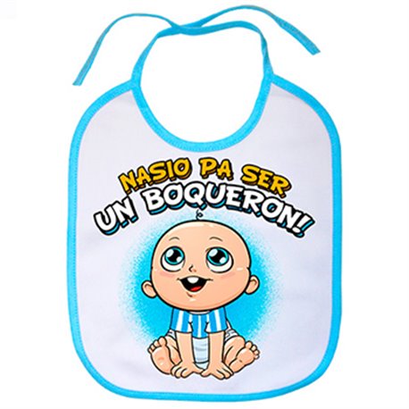 Babero nacido para ser un Boquerón Málaga fútbol