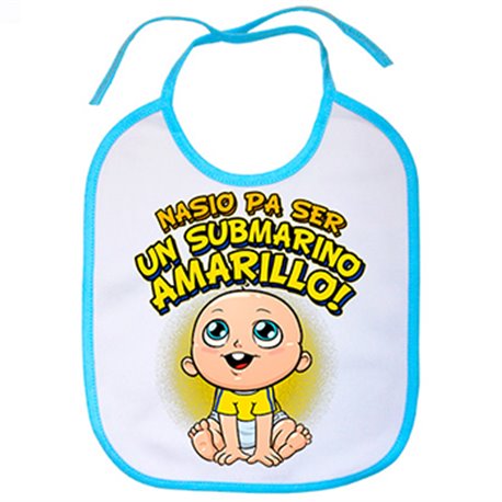 Babero nacido para ser un submarino amarillo Cádiz fútbol