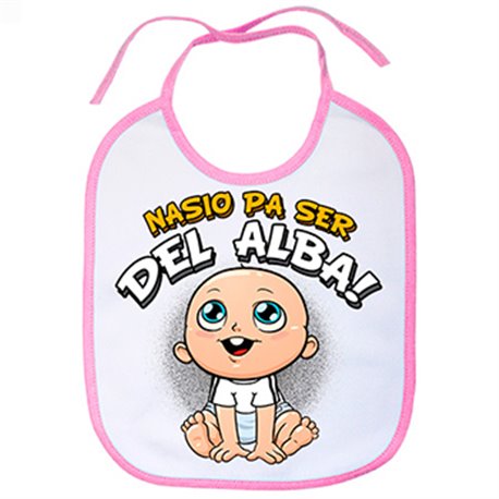 Babero nacido para ser del Alba Albacete fútbol