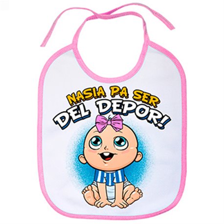 Babero nacida para ser del Depor Coruña fútbol