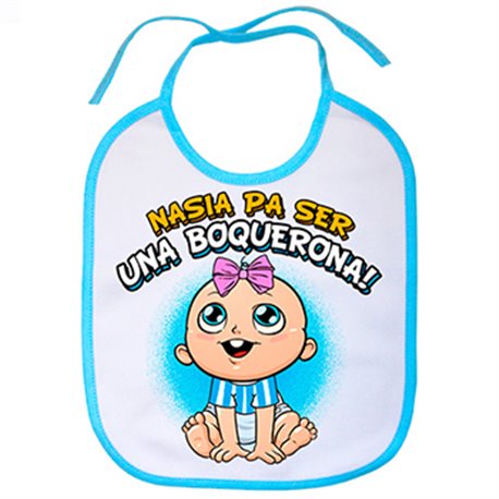 Babero nacida para ser una Boquerona Málaga fútbol