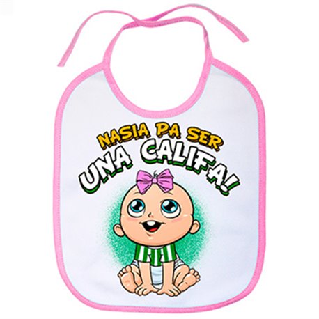 Babero nacida para ser una Califa Córdoba fútbol