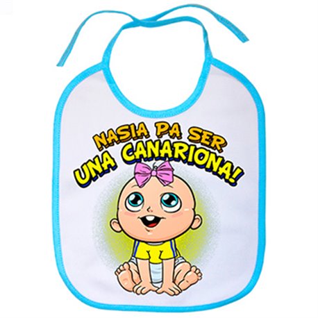 Babero nacida para ser una Canariona Las Palmas fútbol