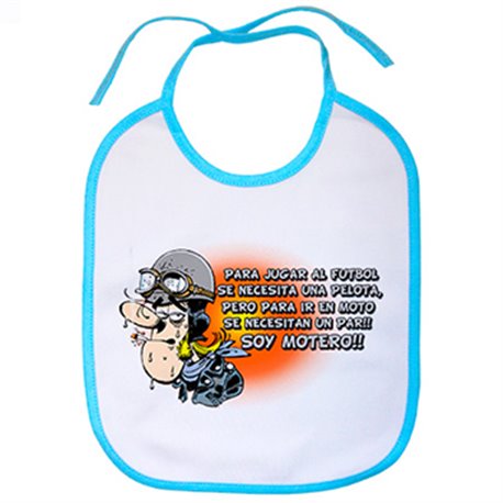 Babero para ir en moto se necesita un par soy motero