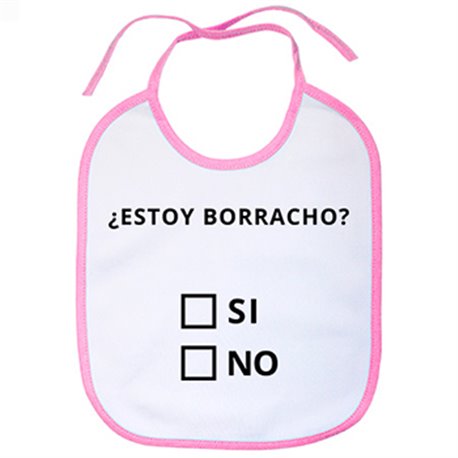 Babero para Amigo Invisible de broma estoy Borracho Sí o No