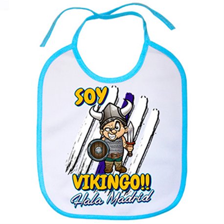 Babero soy Vikingo Hala Madrid merengue