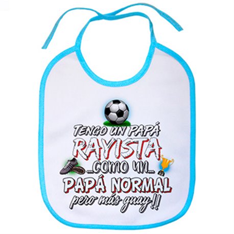 Babero tengo un papá Rayista como un papá normal pero más guay