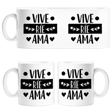 Taza Vive Ríe Ama