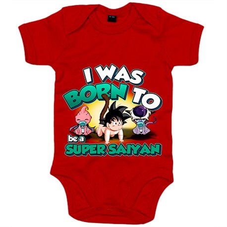 Body bebé I was born to be a super saiyan parodia Baby Goku Boo Freezer