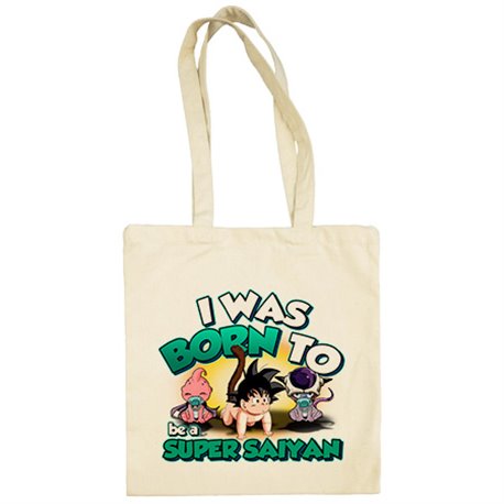 Bolsa de tela parodia nacido super saiyan guerrero