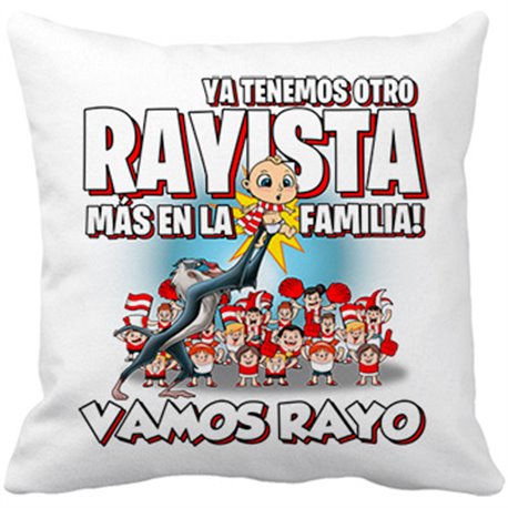 Cojín con relleno ya tenemos otro Rayista más en la familia Vallecano fútbol