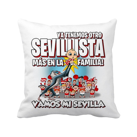 Cojín con relleno ya tenemos otro Sevillista más en la familia Sevilla fútbol