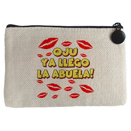 Monedero frase divertida oju ya llegó la abuela