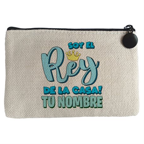 Monedero soy el rey de la casa personalizable con nombre