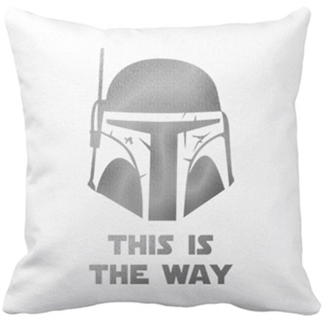Cojín con relleno ilustración frase This is the way