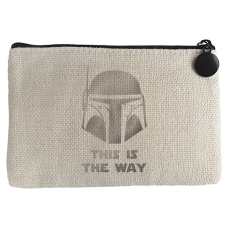 Monedero ilustración frase This is the way