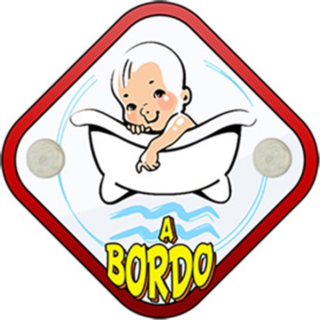 Placa bebé a bordo signo Acuario