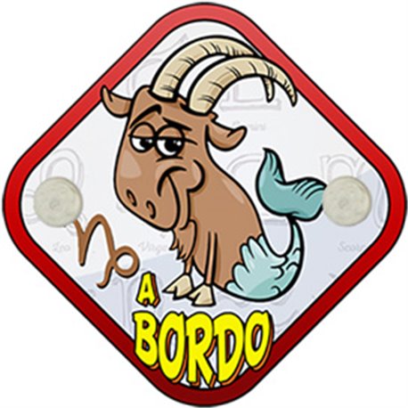 Placa bebé a bordo signo del Zodiaco Capricornio