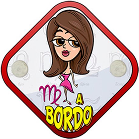 Placa bebé a bordo signo del Zodiaco Virgo