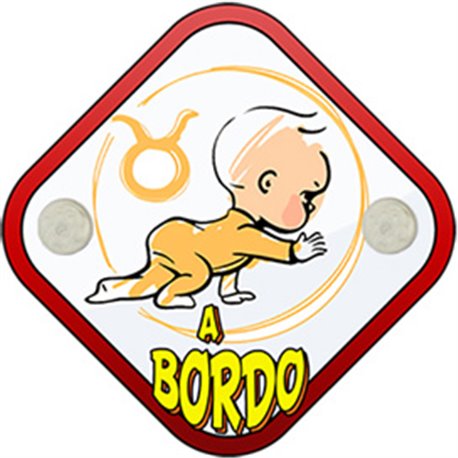 Placa bebé a bordo signo Tauro