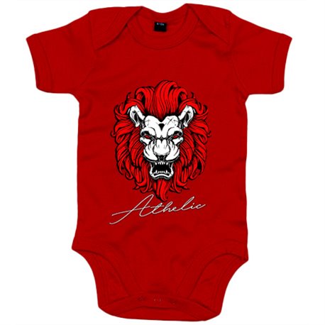 Body bebé ilustración león de Bilbao fan del Athletic