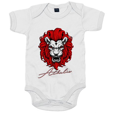 Body bebé ilustración león fan del Athletic