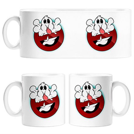 Taza parodia divertida caza fantasma burlón