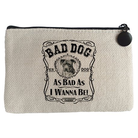 Monedero frase perro raza Staffordshire Terrier Bad dog as bad as I wanna be