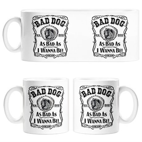 Taza frase perro raza Chow Chow Bad dog as bad as I wanna be