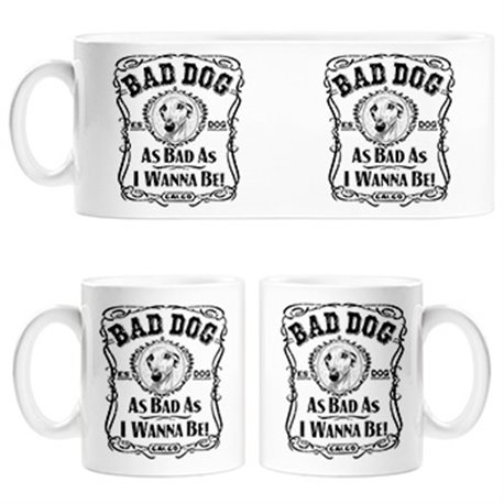 Taza frase perro raza Galgo Bad dog as bad as I wanna be