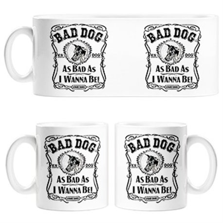 Taza frase perro raza Grand Danes Bad dog as bad as I wanna be