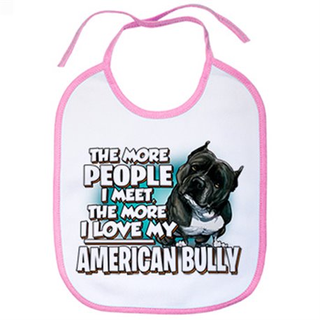Babero I love my American Bully raza perro