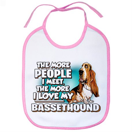 Babero I love my Bassethound raza perro