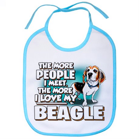 Babero I love my Beagle raza perro