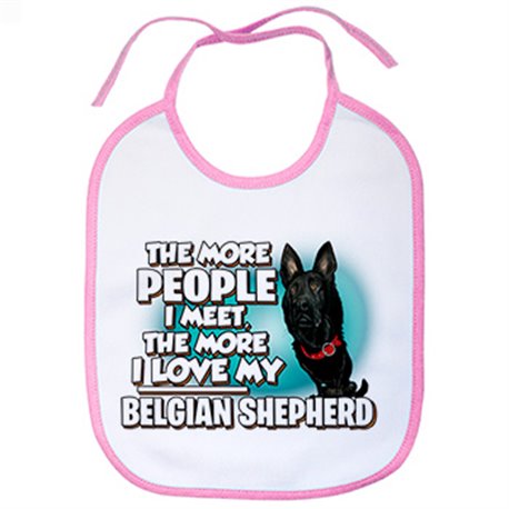 Babero I love my Belgian Shepherd raza perro