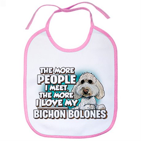Babero I love my Bichon Bolones raza perro