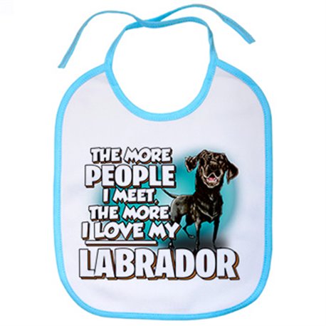 Babero I love my Black Labrador raza perro