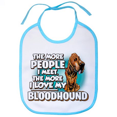 Babero I love my Bloodhound mascota raza perro