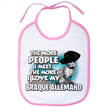 Babero I love my Braque Allemand raza perro