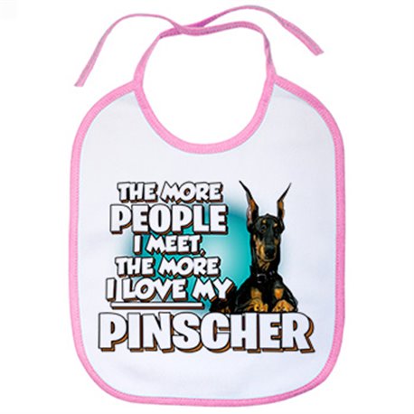 Babero I love my Pinscher mascota raza perro